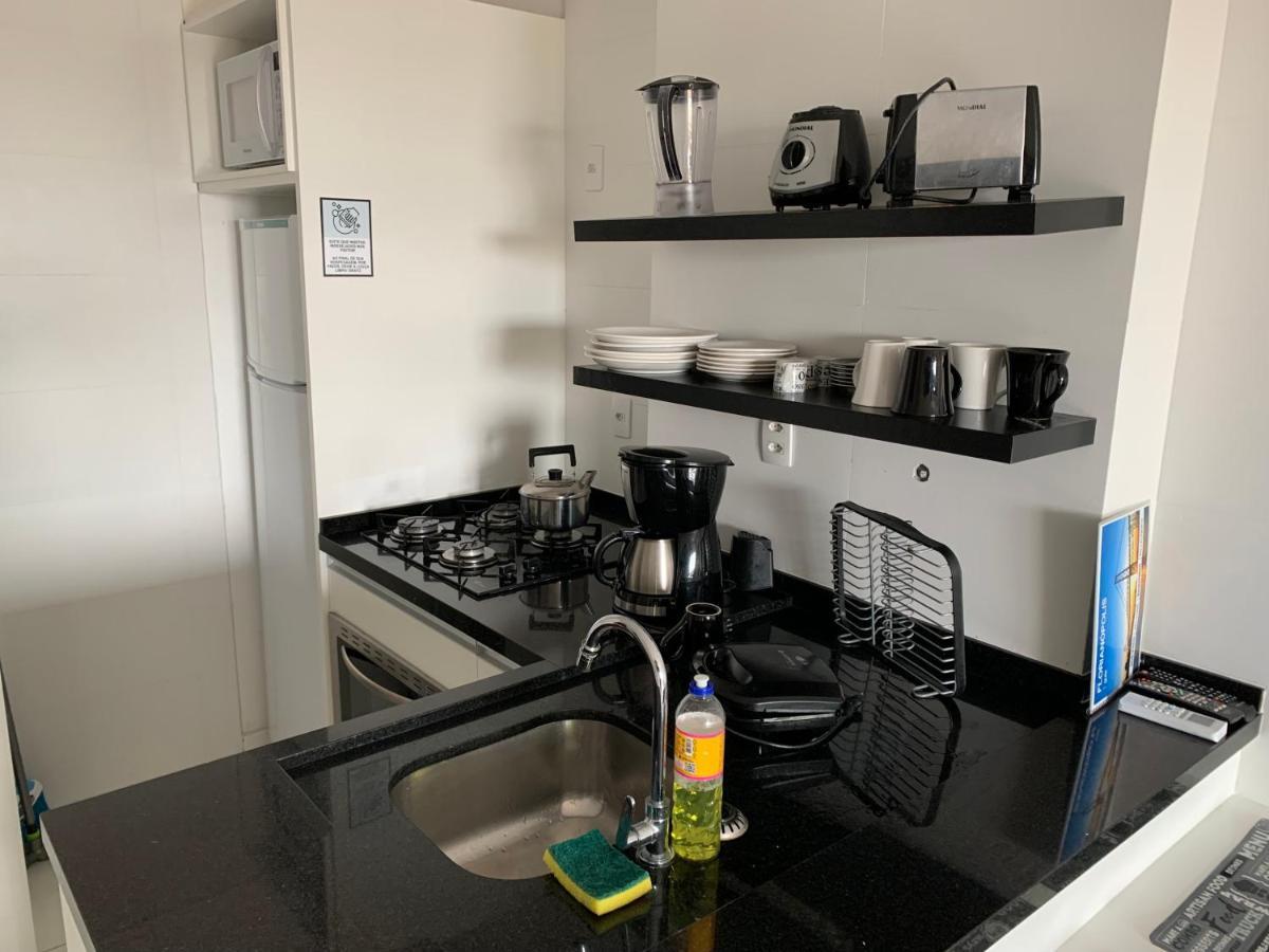 Apartamento Com Vista Do Mar Em Residencial Com Piscina Флорианополис Экстерьер фото