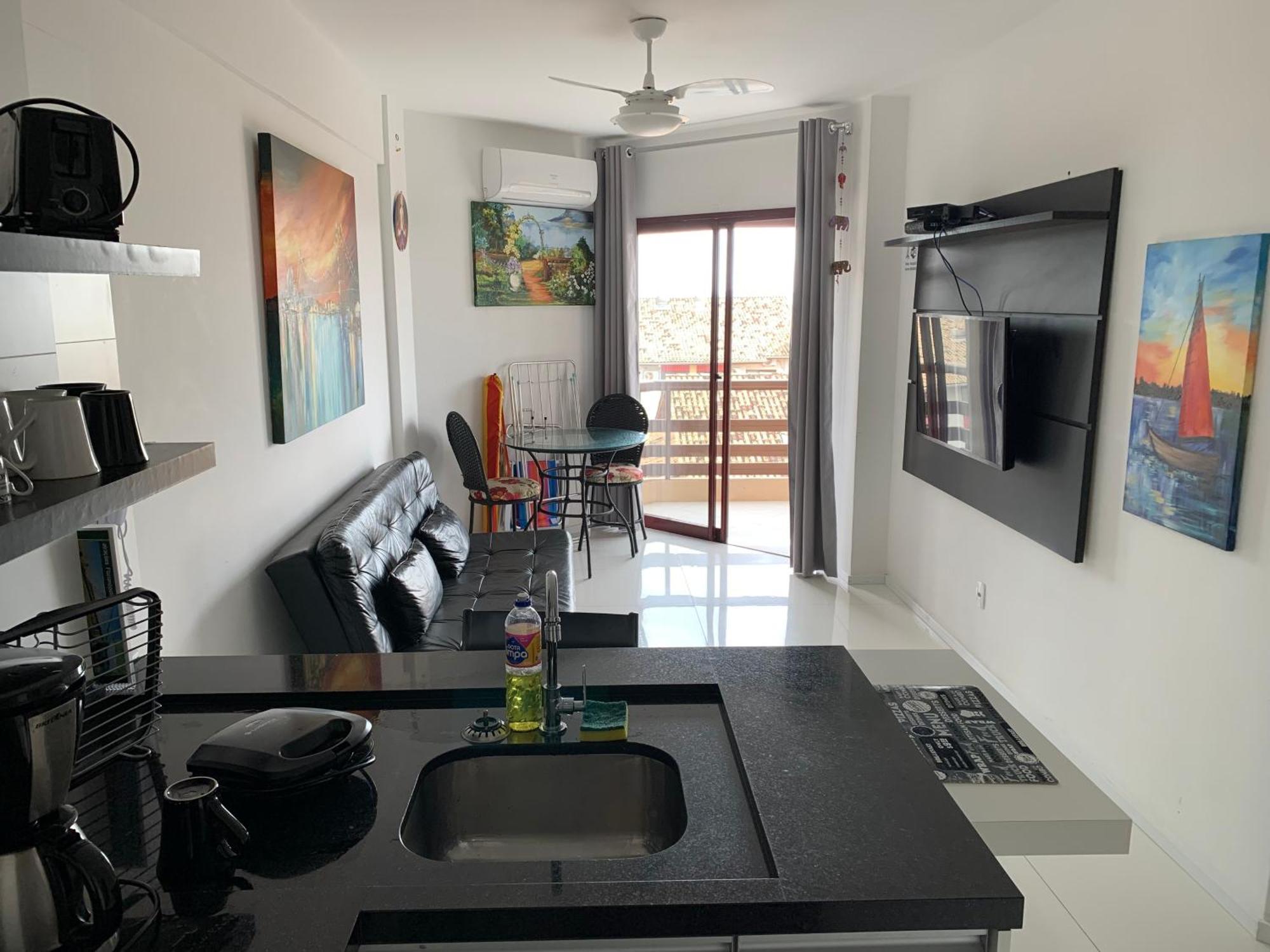 Apartamento Com Vista Do Mar Em Residencial Com Piscina Флорианополис Экстерьер фото